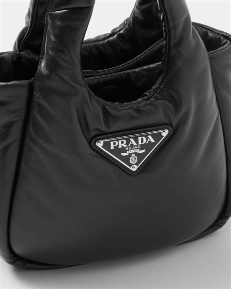 small padded prada soft nappa-leather bag|prada soft padded mini bag.